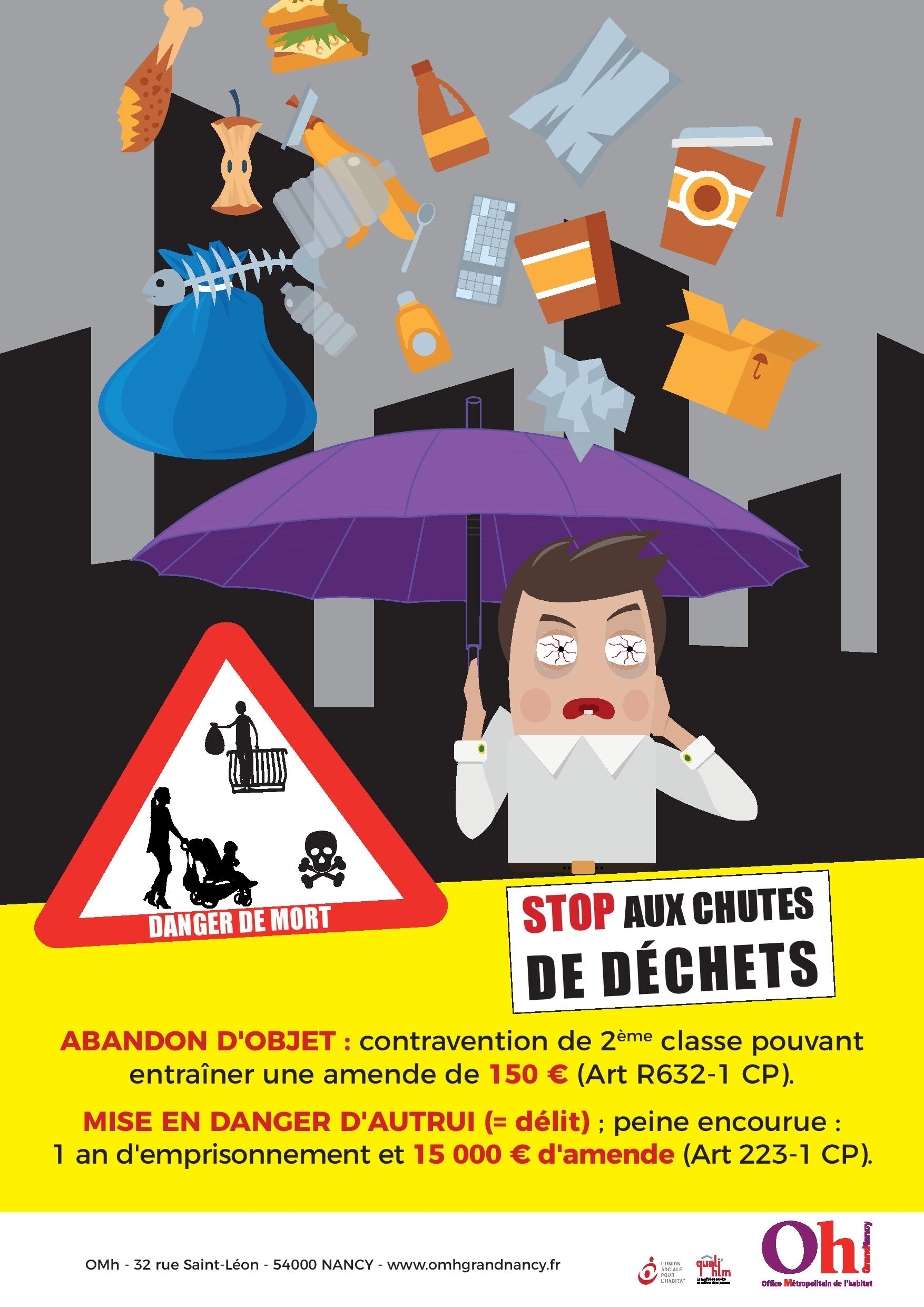 STOP AUX CHUTES DE DECHETS