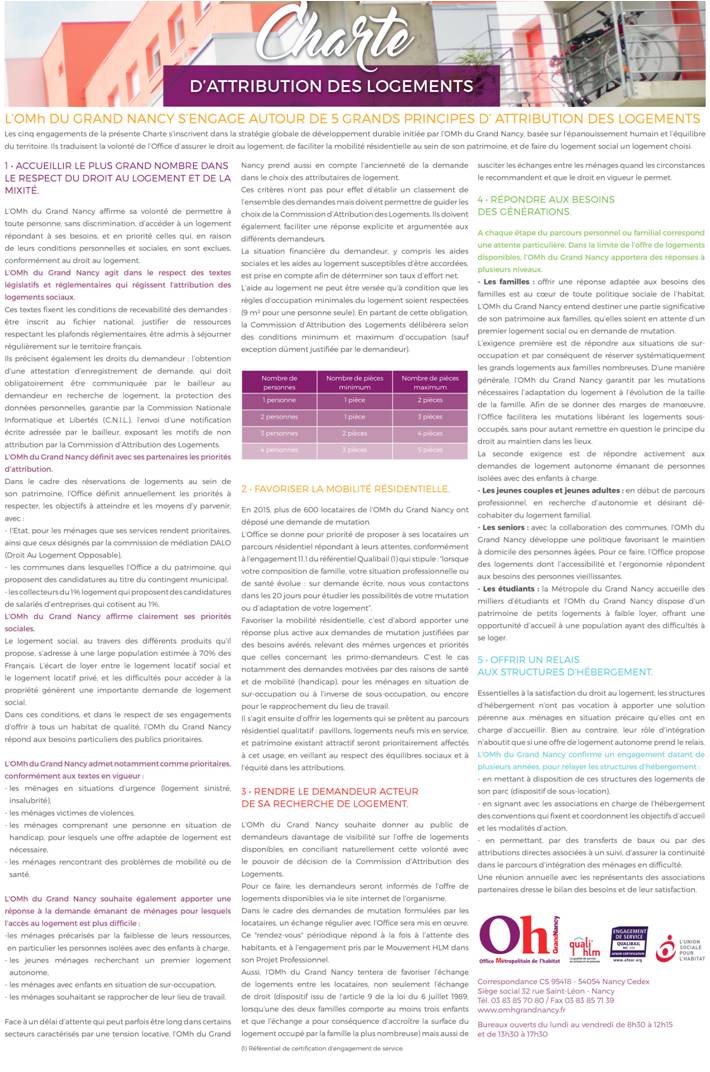 charte attribution logement